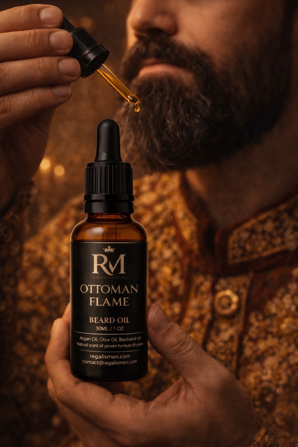 Ottoman Flame packaging and bottle